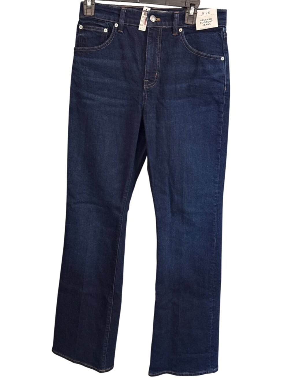 Madewell Womens Relaxed Bootcut Jeans~Size 26~Foundry Wash (Dark Blue) NWT L7 24 - Picture 3 of 11